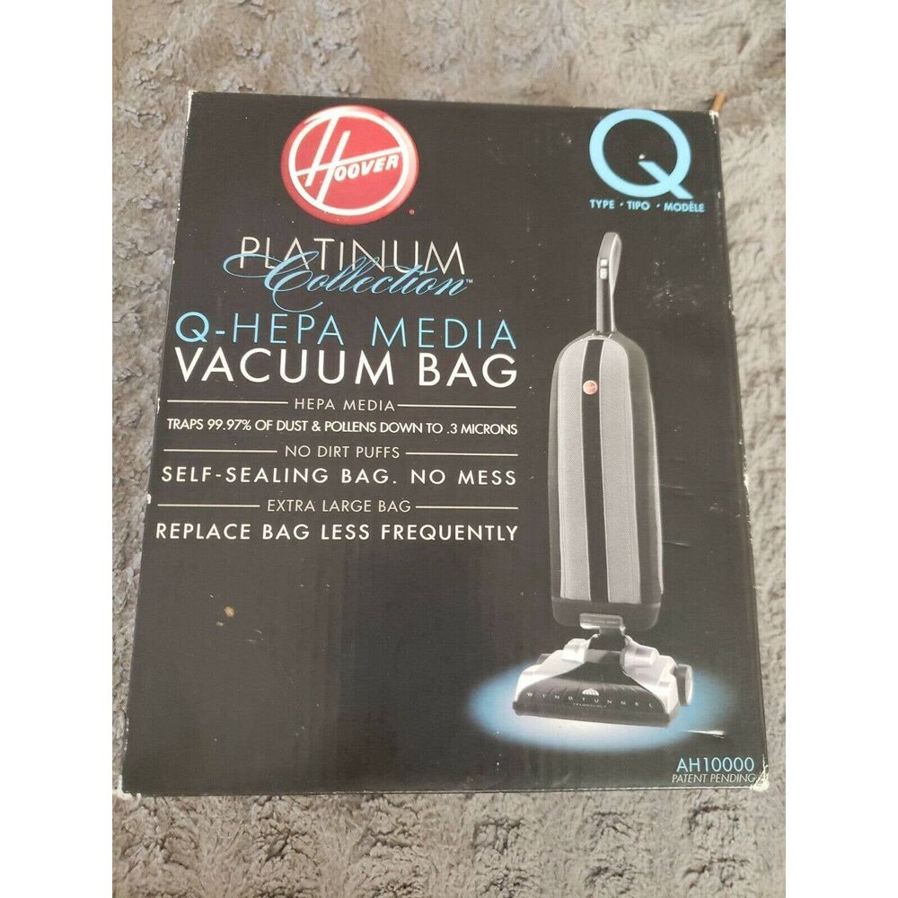 HOOVER HEPA VACUUM BAG HEPA FILTER TYPE-Q (2 BAGS) BRAND NEW